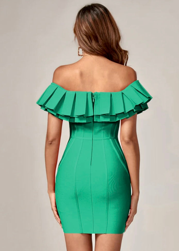 Brianna Off Shoulder Mini Dress