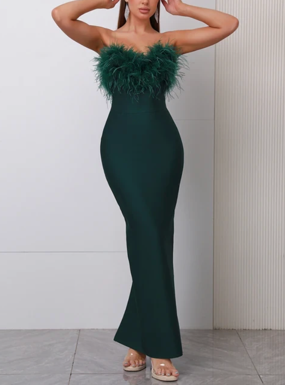 Amiri Green Bandage Dress - OasisPlug