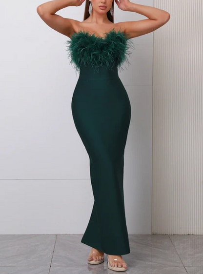 Amiri Green Bandage Dress - OasisPlug