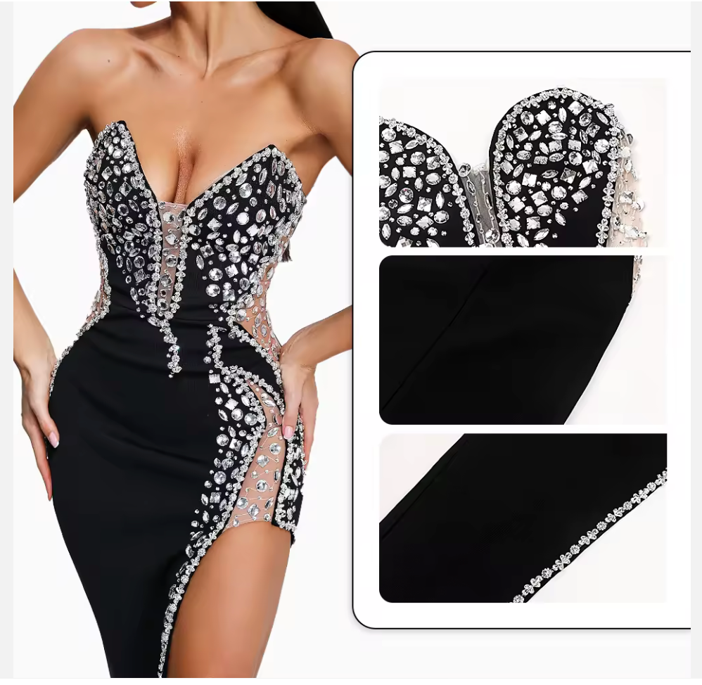 Fab Diamanté Dress - OasisPlug