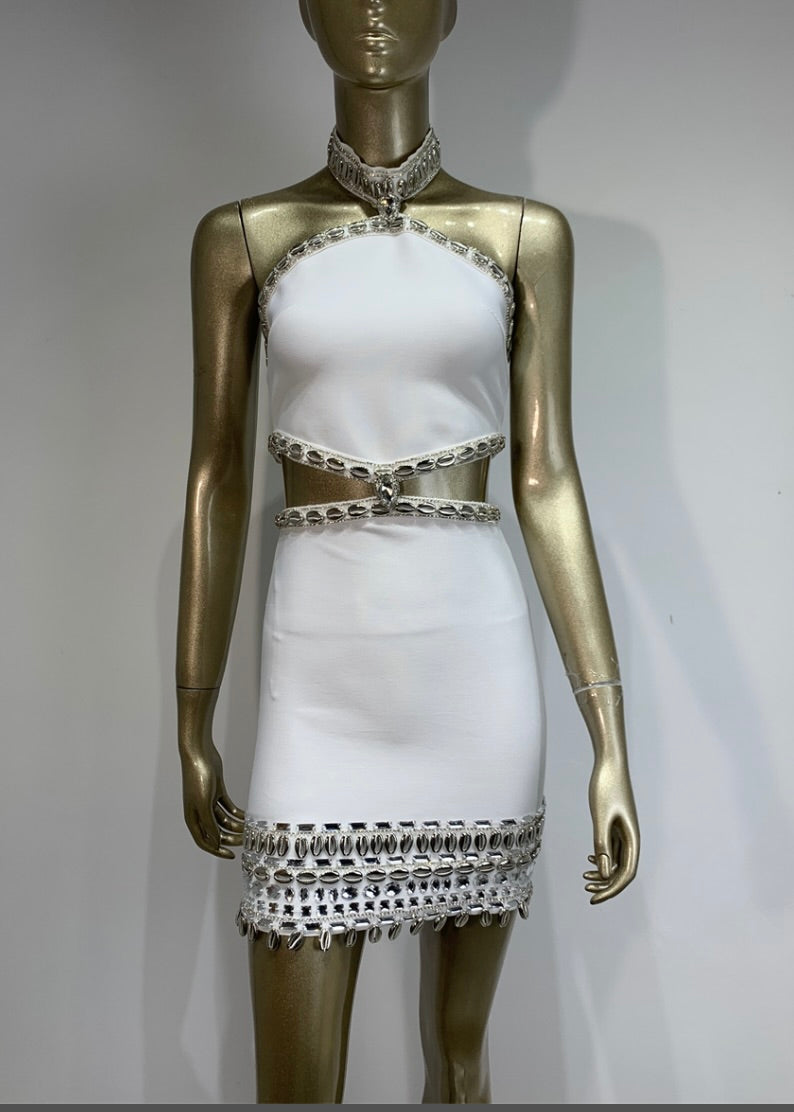 Alba Choker Bandage Dress