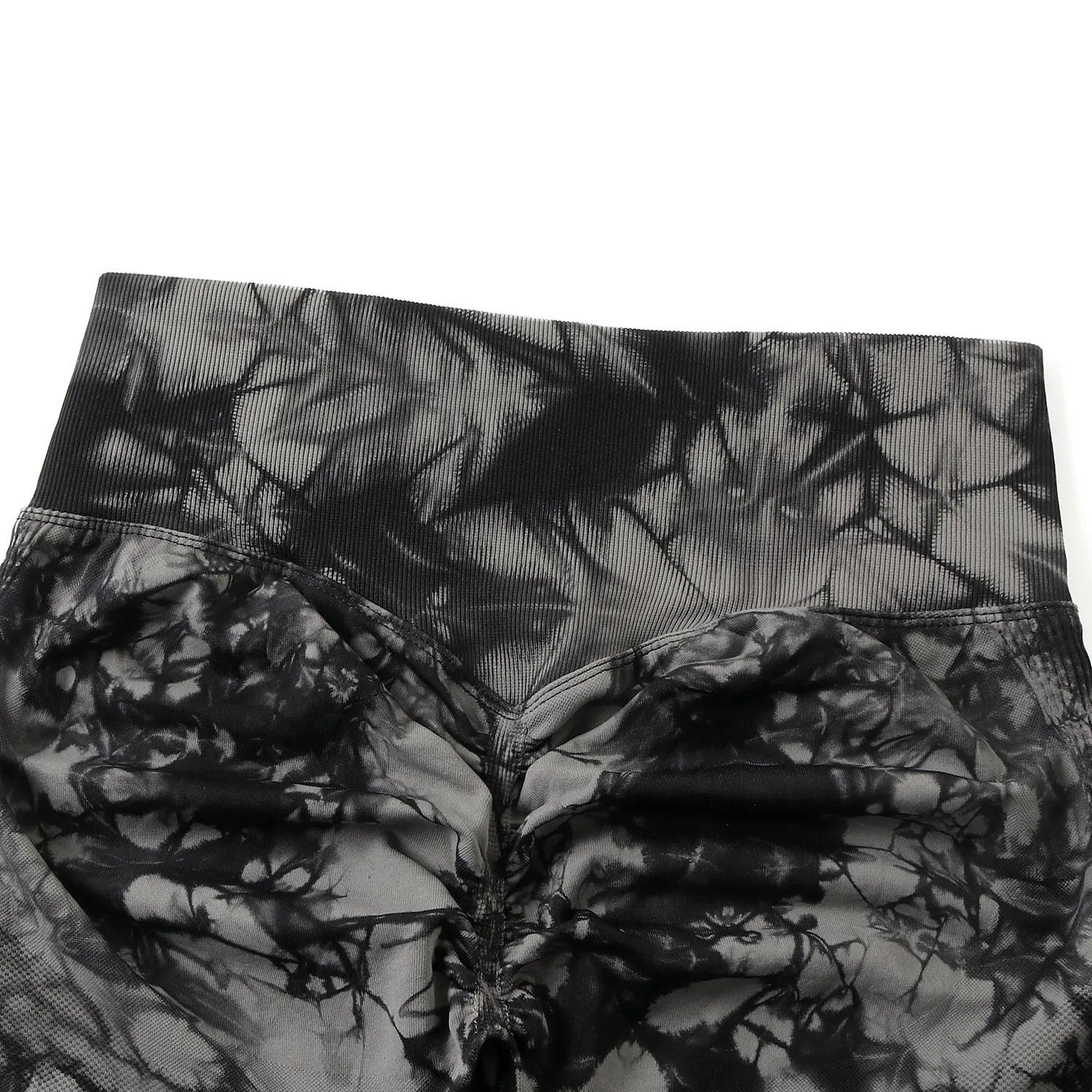 High Waist Tie-Dye Pant - Black/Gray - OasisPlug