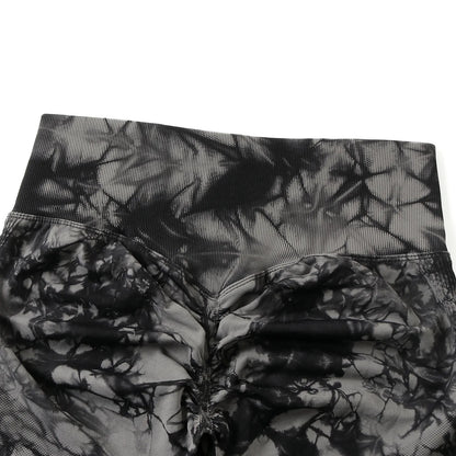 High Waist Tie-Dye Pant - Black/Gray - OasisPlug