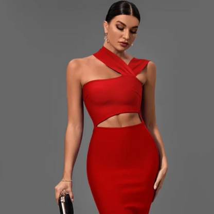 Oasis Bandage Dress - Red - OasisPlug